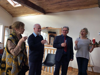 Seamus O'Grady, new graduate from the Alexander Technique Centre in Galway, Ireland, November 2016