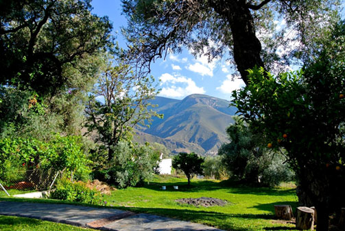 A view of the mountains from Cortijo Romero, near Orgiva, Spain