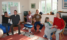 Training session inside the Alexander Technique College