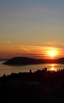 Sunset over the sea